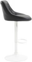 Barhocker Lazio Kunstleder weiß schwarz Barhocker Lazio Kunstleder weiß schwarz