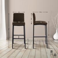 Barhocker Freeport Stoff B braun 