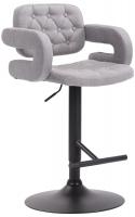 Barhocker Dublin STOFF schwarz grau