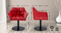 Lounger Damaso Kunstleder rot Lounger Damaso Kunstleder rot