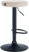 2er Set Barhocker Ponte Samt schwarz creme 