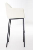 Barhocker Damaso B mit 4-Fuß Gestell creme 