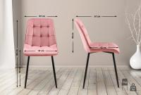 Esszimmerstuhl Gifford Samt pink Esszimmerstuhl Gifford Samt pink