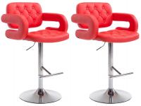 2er Set Barhocker Dublin rot 2er Set Barhocker Dublin rot