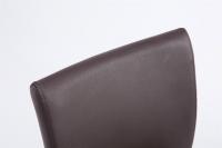 2er Set Barhocker Köln Kunstleder chrom braun 
