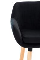 Barhocker Grant Samt schwarz Barhocker Grant Samt schwarz