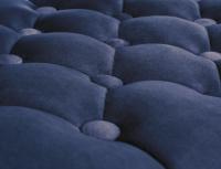 Barhocker Dublin Samt weiß blau 
