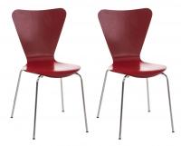 2er Set Besucherstuhl Calisto rot 2er Set Besucherstuhl Calisto rot