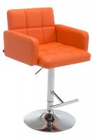 Barhocker Los Angeles Kunstleder orange