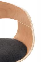 2er Set Barhocker Kingston Stoff natura/dunkelgrau 2er Set Barhocker Kingston Stoff natura/dunkelgrau