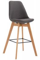 Barhocker Metz Stoff Natura dunkelgrau Barhocker Metz Stoff Natura dunkelgrau