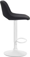 Barhocker Camden Stoff weiß schwarz Barhocker Camden Stoff weiß schwarz