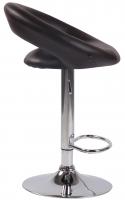 Barhocker Olinda Kunstleder chrom braun 