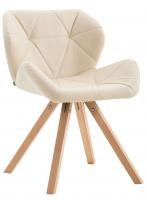 Besucherstuhl Tyler Kunstleder Natura Square creme Besucherstuhl Tyler Kunstleder Natura Square creme