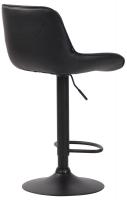 Barhocker Lentini Kunstleder schwarz schwarz 