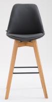 2er Set Barhocker Metz Kunstleder natura schwarz 2er Set Barhocker Metz Kunstleder natura schwarz