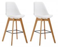 2er Set Barhocker Metz Kunstleder natura weiß 2er Set Barhocker Metz Kunstleder natura weiß