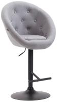 Barhocker London V2 Stoff schwarz grau Barhocker London V2 Stoff schwarz grau