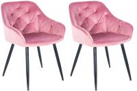 2er Set Esszimmerstühle Cassis rosa 2er Set Esszimmerstühle Cassis rosa
