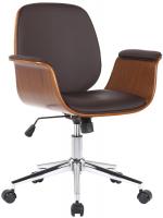 Bürostuhl Kemberg Kunstleder walnuss/braun Bürostuhl Kemberg Kunstleder walnuss/braun