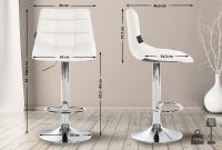2er Set Barhocker Jerry Kunstleder chrom weiß 2er Set Barhocker Jerry Kunstleder chrom weiß