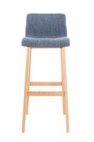 Barhocker Hoover Stoff Natura blau Barhocker Hoover Stoff Natura blau
