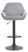 2er Set Barhocker Braga Samt schwarz grau 2er Set Barhocker Braga Samt schwarz grau