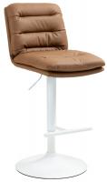 Barhocker Damar Kunstleder weiß hellbraun Barhocker Damar Kunstleder weiß hellbraun
