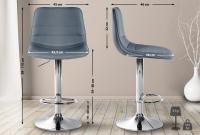 2er Set Barhocker Lex Kunstleder C grau 2er Set Barhocker Lex Kunstleder C grau
