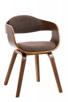 Besucherstuhl Kingston Stoff walnuss/braun Besucherstuhl Kingston Stoff walnuss/braun