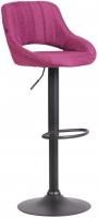 Barhocker Milet Stoff schwarz lila