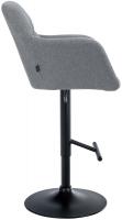 Barhocker Natoma Stoff schwarz grau Barhocker Natoma Stoff schwarz grau