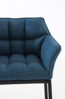 Barhocker Damaso B Stoff mit 4-Fuß Gestell blau Barhocker Damaso B Stoff mit 4-Fuß Gestell blau