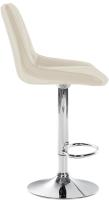 2er Set Barhocker Toni Kunstleder chrom creme 