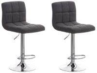 2er Set Barhocker Peru STOFF C hellgrau 2er Set Barhocker Peru STOFF C hellgrau