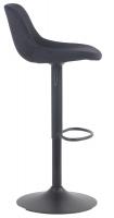 2er Set Barhocker Loft Samt schwarz 2er Set Barhocker Loft Samt schwarz