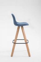 Barhocker Franklin Stoff Square Natura (eiche) blau Barhocker Franklin Stoff Square Natura (eiche) blau