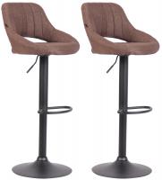 2er Set Barhocker Milet Stoff B braun 2er Set Barhocker Milet Stoff B braun