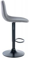 2er Set Barhocker Divo Stoff Schwarz grau 2er Set Barhocker Divo Stoff Schwarz grau