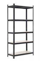 Lagerregal 90x40x180 cm schwarz Lagerregal 90x40x180 cm schwarz