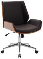 Bürostuhl Zwolle Kunstleder walnuss/braun Bürostuhl Zwolle Kunstleder walnuss/braun