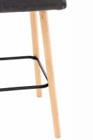 2er Set Barhocker Lincoln Samt grau 2er Set Barhocker Lincoln Samt grau