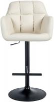Barhocker Natoma Kunstleder schwarz creme Barhocker Natoma Kunstleder schwarz creme