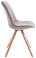 4er Set Stühle Toulouse Stoff Natura Rund taupe 4er Set Stühle Toulouse Stoff Natura Rund taupe