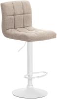Barhocker Calma Stoff weiß creme Barhocker Calma Stoff weiß creme