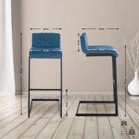 Barhocker Newport Stoff B blau 
