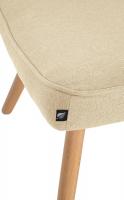 Fußhocker Garding Stoff creme 