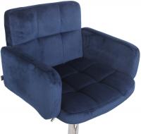 Barhocker Los Angeles Samt chrom blau Barhocker Los Angeles Samt chrom blau