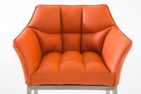 Barhocker Damaso E mit 4-Fuß Gestell orange Barhocker Damaso E mit 4-Fuß Gestell orange