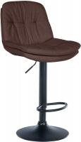Barhocker Laurel Stoff schwarz braun 